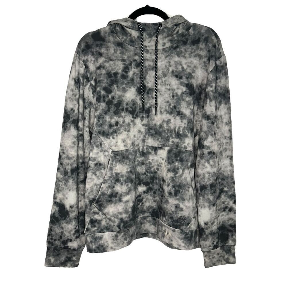 FLX Men’s Medium Synergy Hoodie Sweatshirt Charcoal Grey‎ Fleece NEW